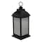 12.5" LED Lantern with Warm White Flickering Light